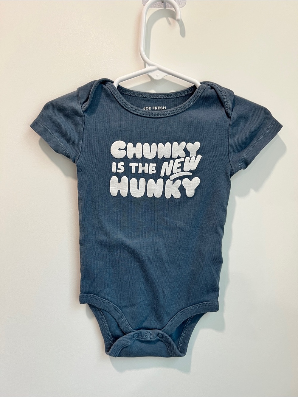 Joe Fresh “Chunky Is The New Hunky” Graphic Bodysuit 6-12M